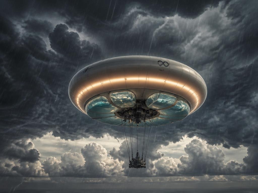 Toroform descending below a storm front