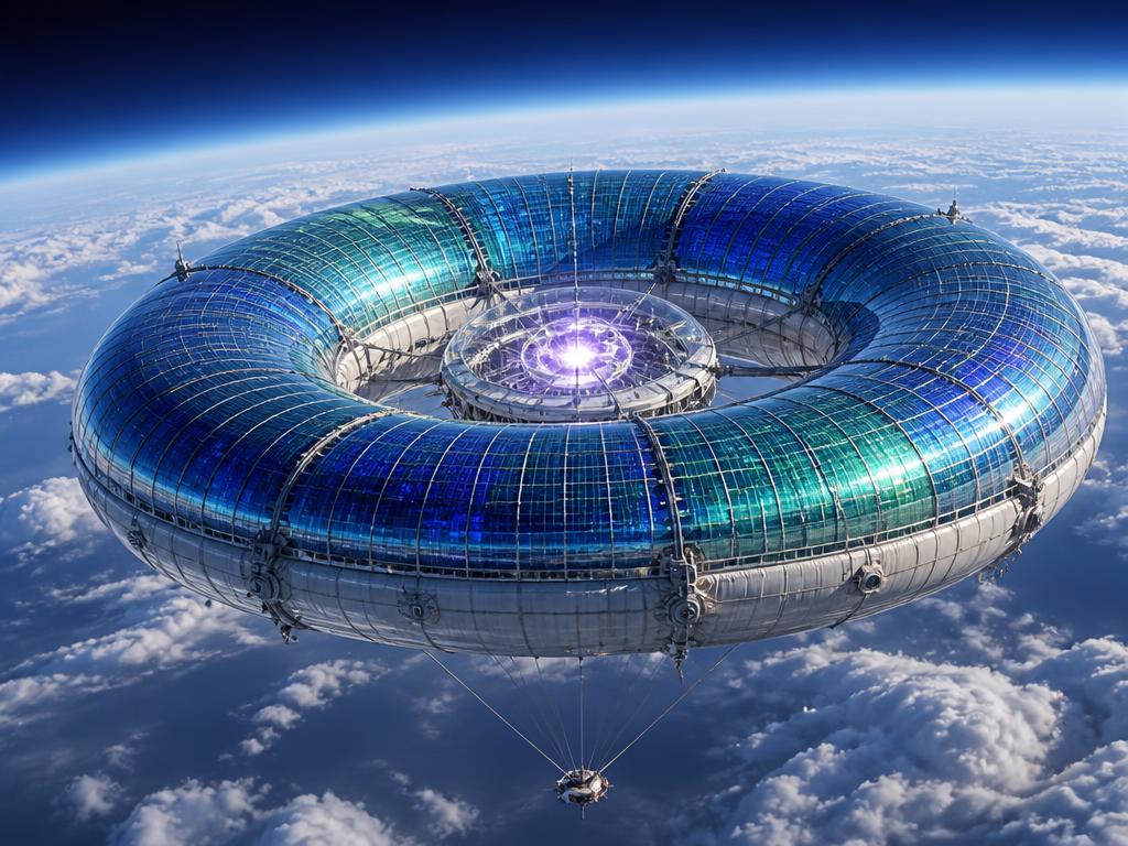 Toroform in solar cruise mode above the cloud layer